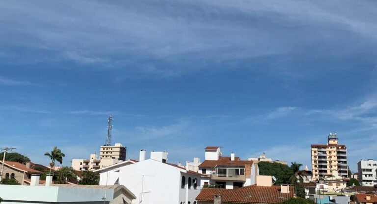 Tempo ensolarado permanece pelo menos até o final de semana em São São Sepé
