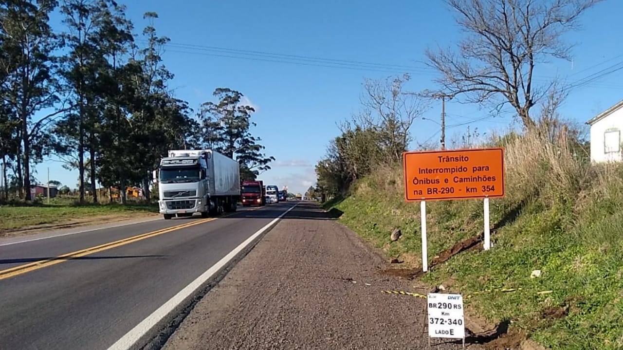 Interdição de ponte para veículos pesados na BR-290 seguirá por mais 45  dias – Jornal O Sepeense