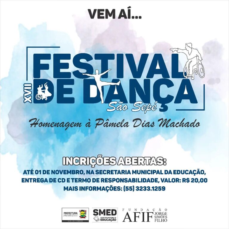 XVII Festival de Dança São Sepé vai homenagear Pâmela Dias Machado