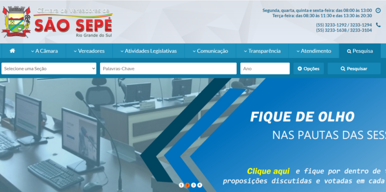 Câmara de Vereadores de São Sepé lança novo site institucional