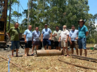 Perfuração de poço encontra água potável na Vila Block