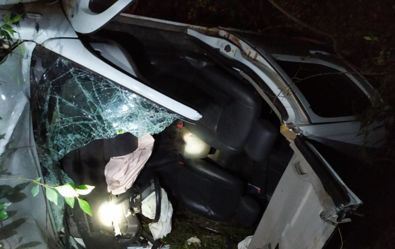 Acidente envolve caminhão e caminhonete na BR-392, em São Sepé