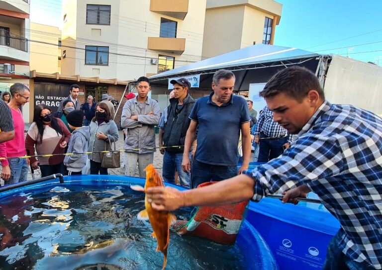 Feira do Peixe Vivo de São Sepé comercializou mais de 2 toneladas do produto