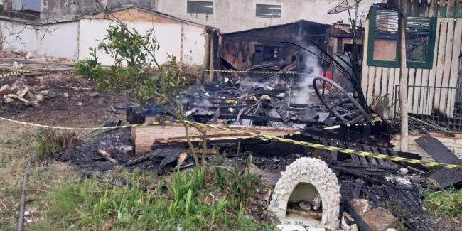 Uma pessoa morre em incêndio em Caçapava do Sul
