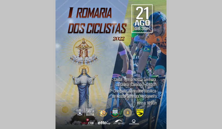 Arquidiocese de Santa Maria realiza a 1ª Romaria dos Ciclistas