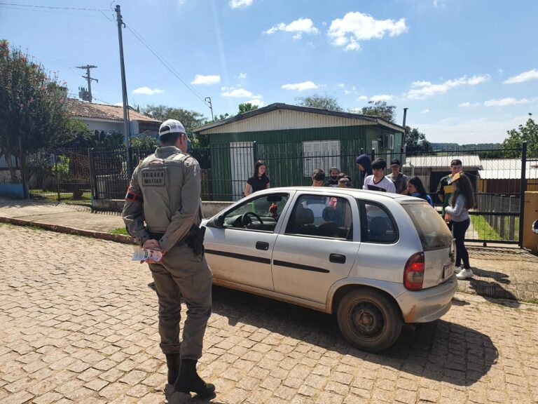 Brigada Militar de São Sepé participou das atividades da Semana do Trânsito