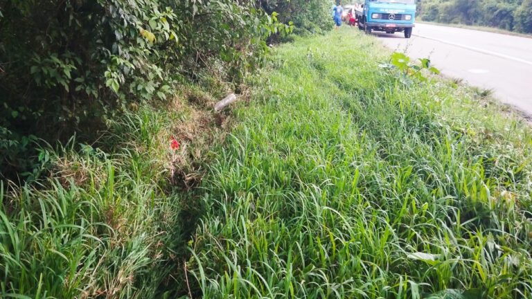 Acidente nesta quarta feira na BR 392 deixa uma pessoa com ferimentos leves.