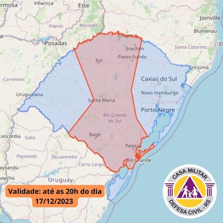 Domingo de extremo calor terminará em chuva na região central.