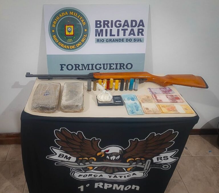 Tráfico de Drogas é combatido por Brigada Militar de Formigueiro.