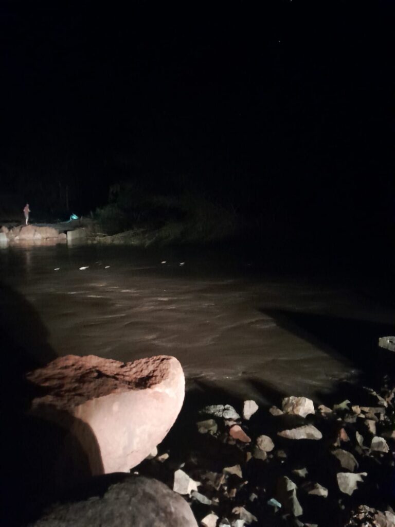 PONTE DO CAÇA E PESCA RUIU NO INÍCIO DA NOITE DESTA QUARTA FEIRA.