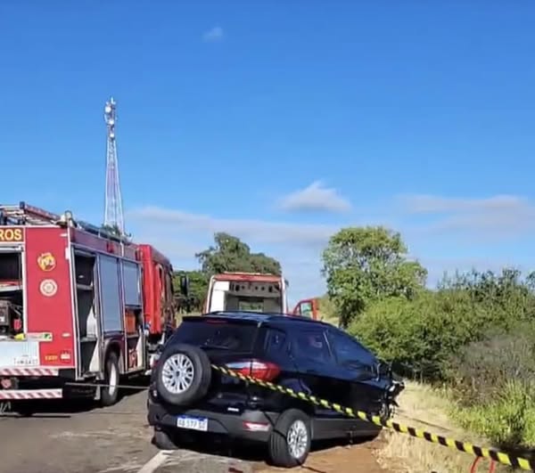 Grave acidente deixou três óbitos na BR 290, Km 455, em São Gabriel.