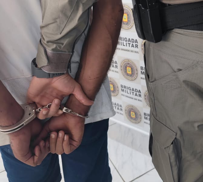 BRIGADA MILITAR DE SÃO SEPE FAZ PENTE-FINO E PRENDE MAIS UM FORAGIDO DO SISTEMA CARCERÁRIO.