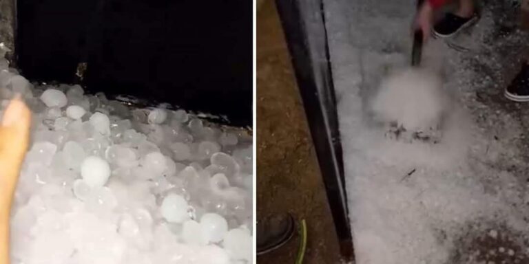 Frente fria avança e provoca temporais na Argentina.