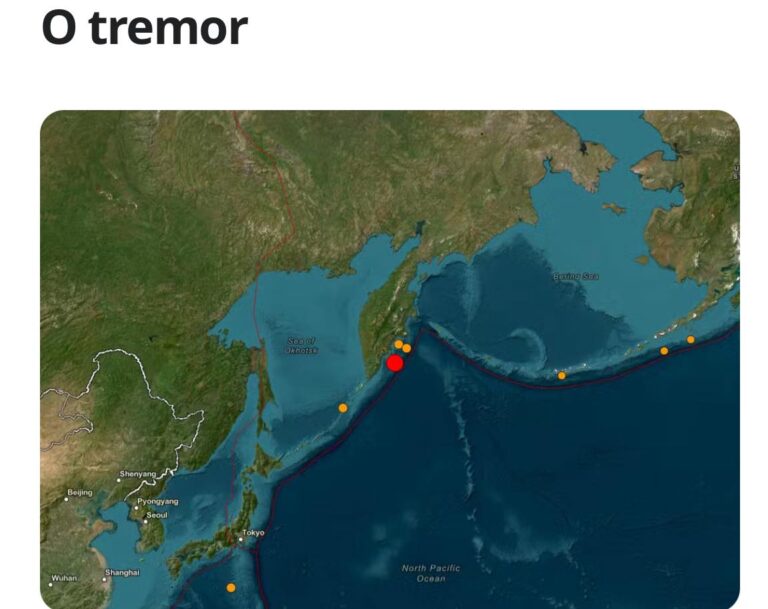 Terremoto de magnitude 8,8 provoca tsunami na Rússia e Japão; países do Pacífico estão sob alerta