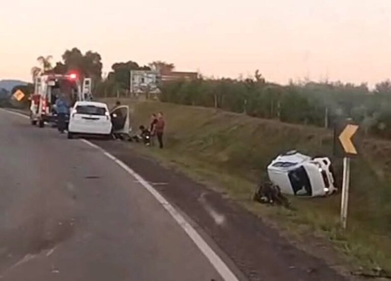 Acidente deixa quatro feridos na ERS-149 em Restinga Sêca