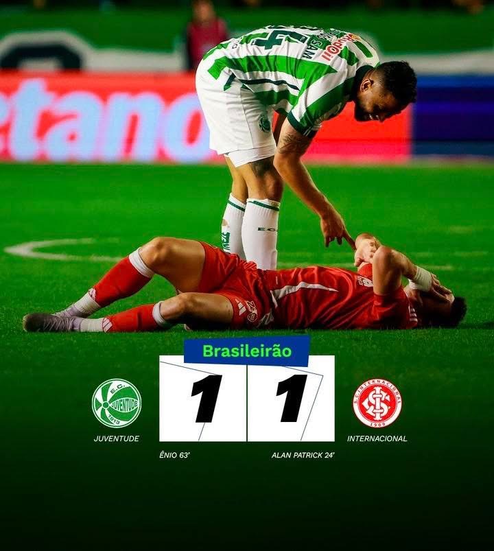 Juventude e Internacional empatam pelo Brasileirão