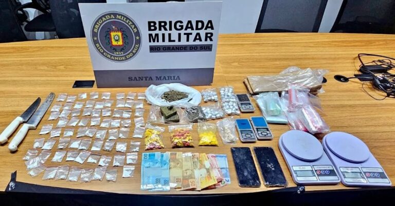 Inquilino mantinha depósito de drogas no Centro de Santa Maria