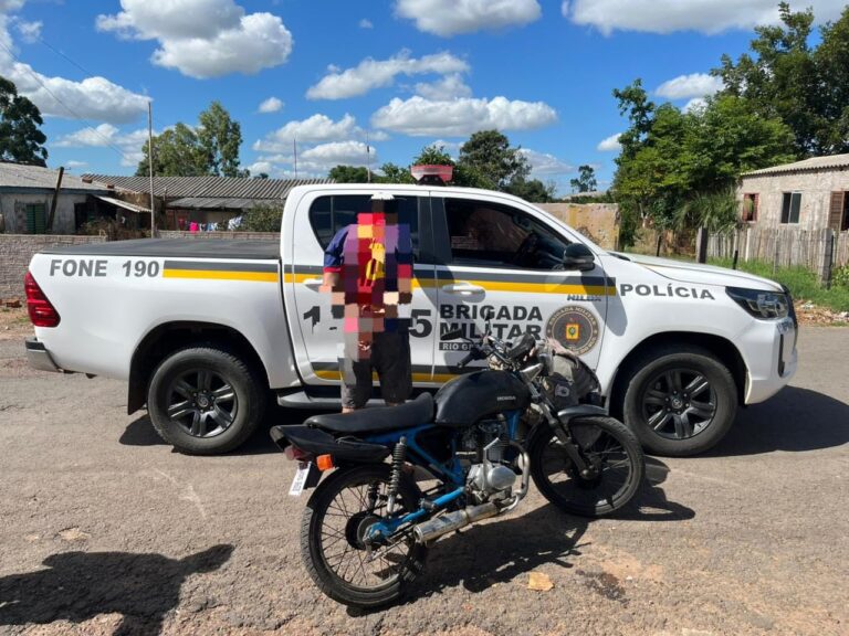 Brigada Militar prende homem por adulteração de veículo e direção perigosa em São Sepé