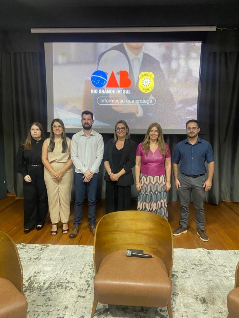 OAB e Polícia Civil promovem palestra sobre o combate ao golpe do falso advogado em São Sepé.