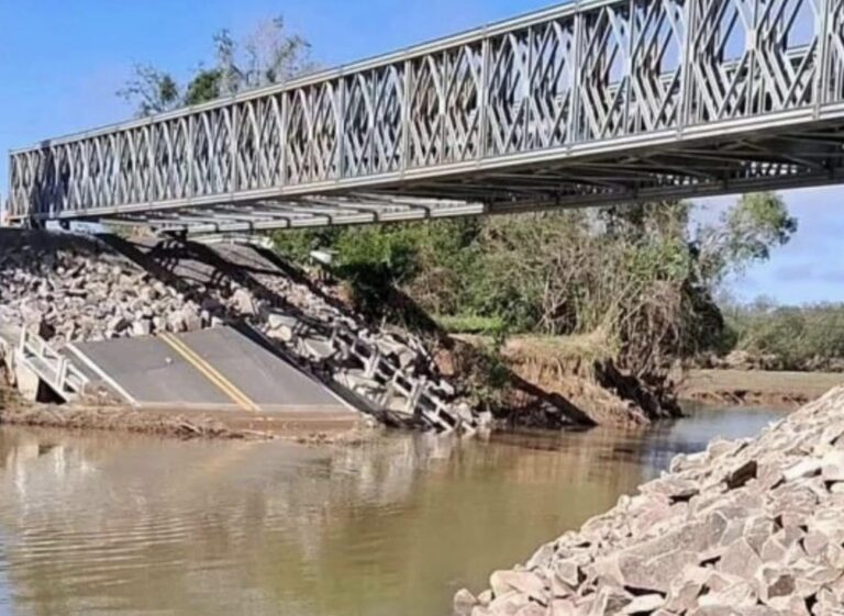 Instalações de pontes sobre o Arroio Grande em Santa Maria serão desmontadas.