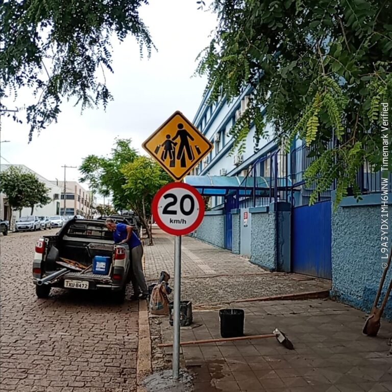 Sinalização reforça segurança nas escolas em São Sepé