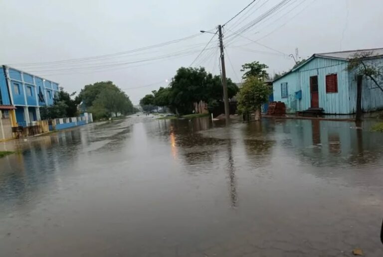 Rosário do Sul registra 324 milímetros de chuva em 9 horas