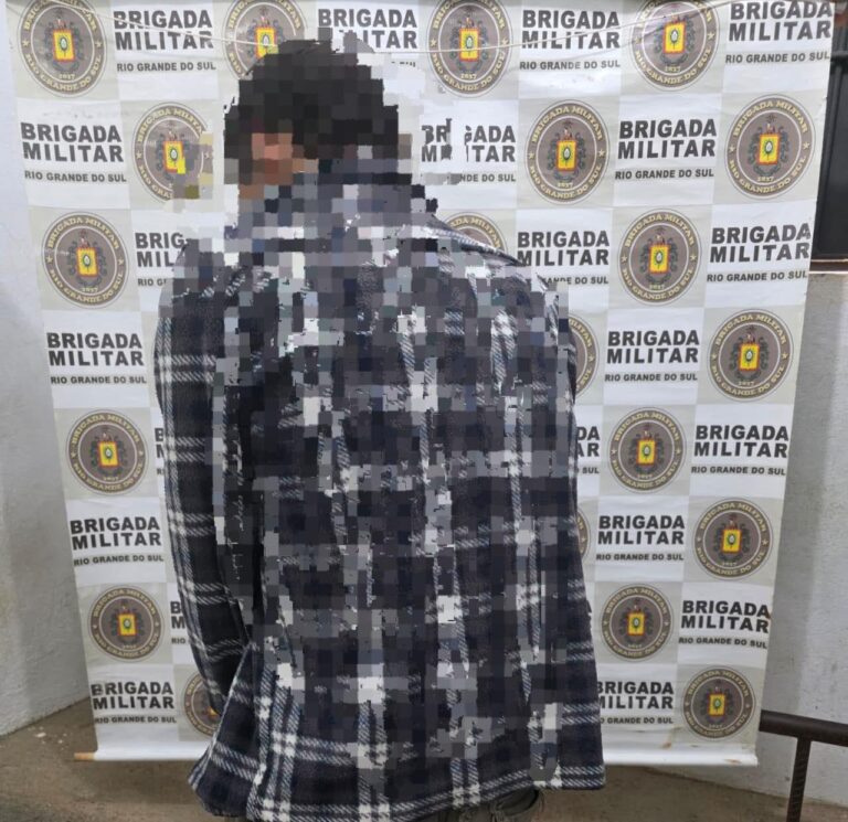 Brigada Militar prende homem por perseguição, ameaça e importunação sexual em São Sepé.