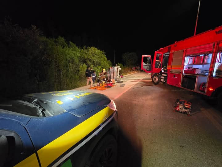 Grave acidente na BR-392, em Caçapava do Sul, deixou um homem ferido com gravidade.