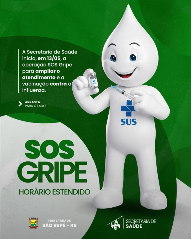 São Sepé inicia Operação SOS Gripe com horário estendido nas unidades de saúde