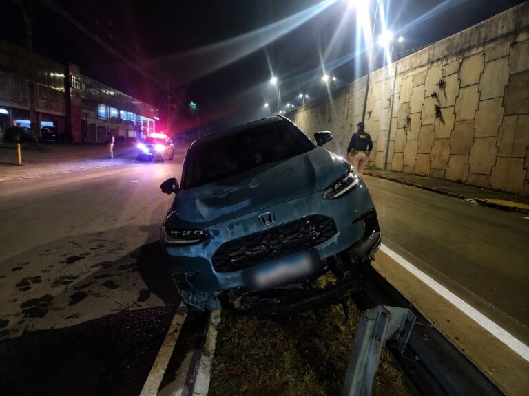 PRF prende motorista por embriaguez ao volante após acidente em Santa Maria