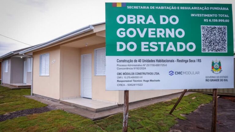 Restinga Sêca inicia processo para ocupação de novas moradias a famílias afetadas pelas enchentes no RS